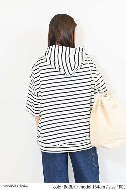≪SALE≫Smiley Face Hooded Parka Tunic
