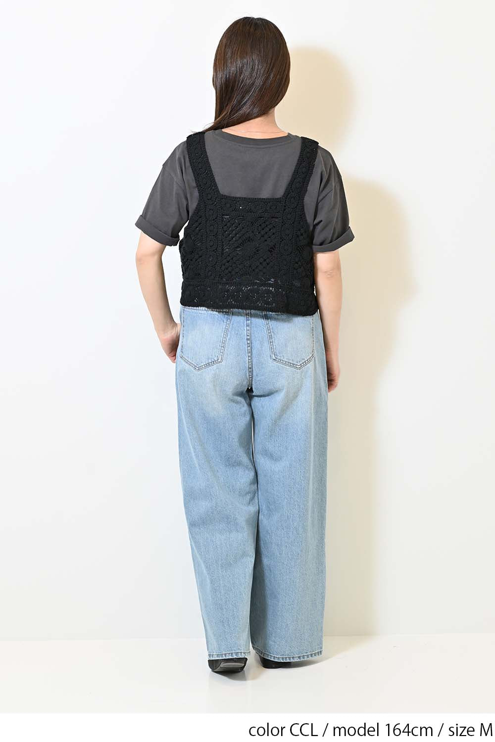 ワイドな無地TEE