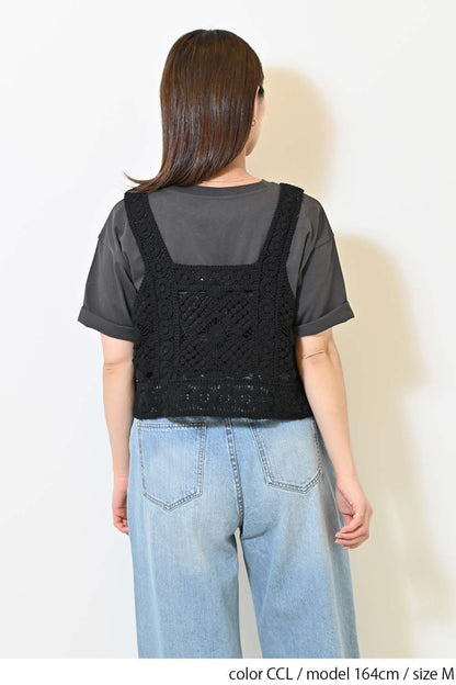 ワイドな無地TEE