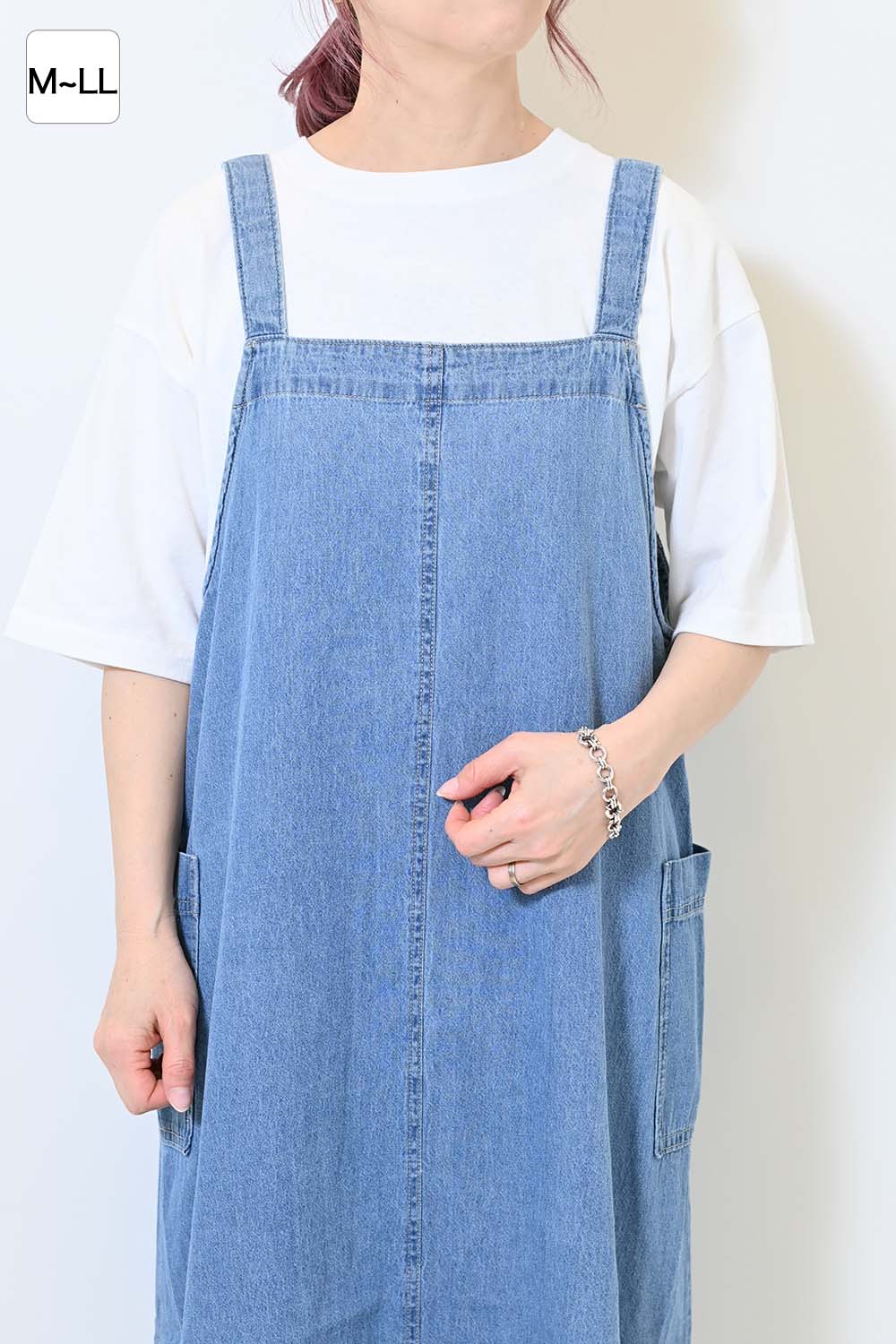ワイドな無地TEE