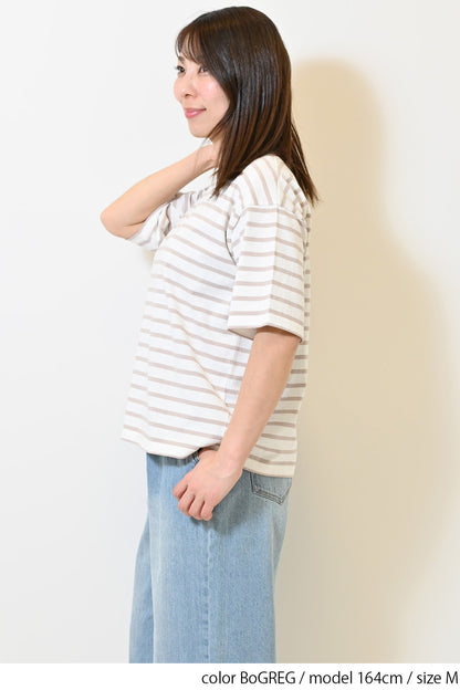 ワイドなボーダーTEE