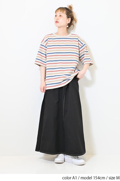 ワイドなボーダーTEE