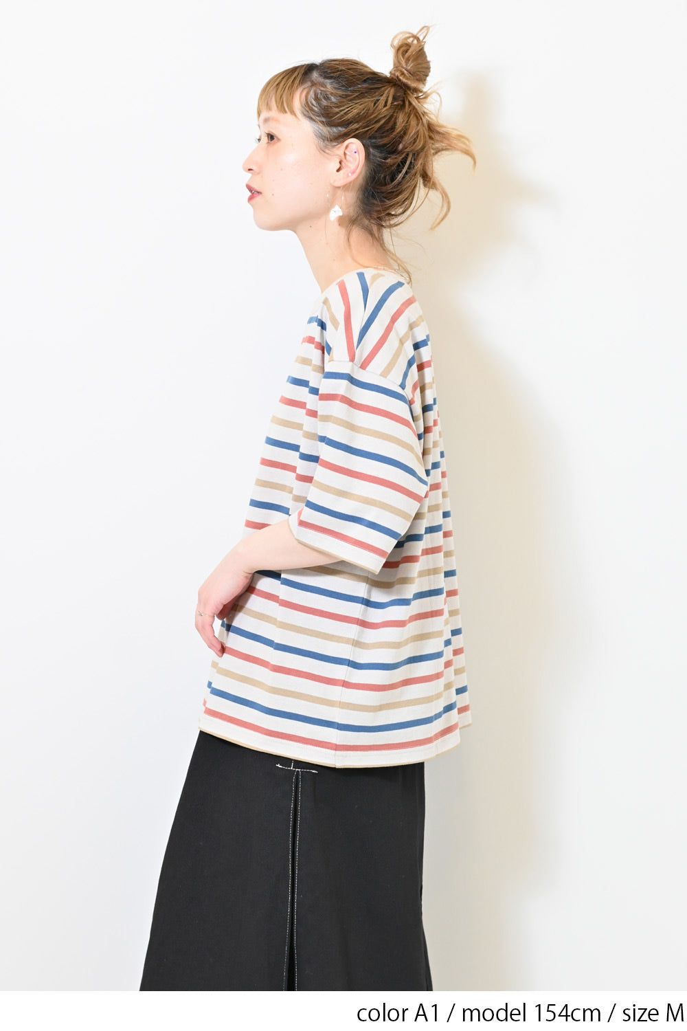 ワイドなボーダーTEE