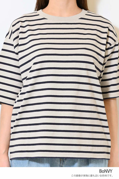 ワイドなボーダーTEE