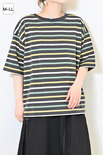 ワイドなボーダーTEE