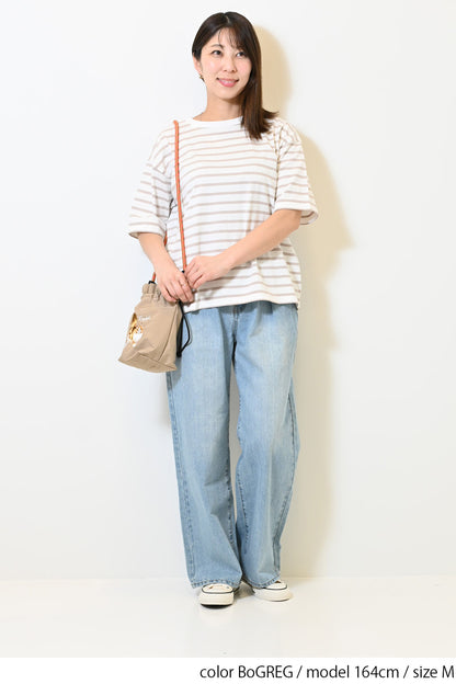 ワイドなボーダーTEE