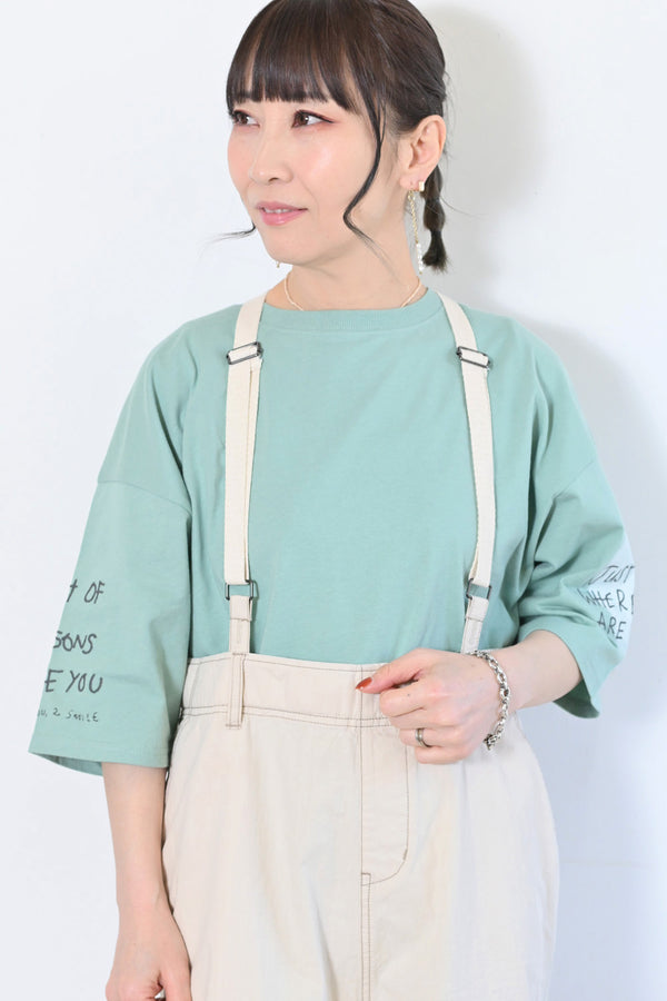 ≪SALE≫ JUST ENJOY Sleeve Embroidery