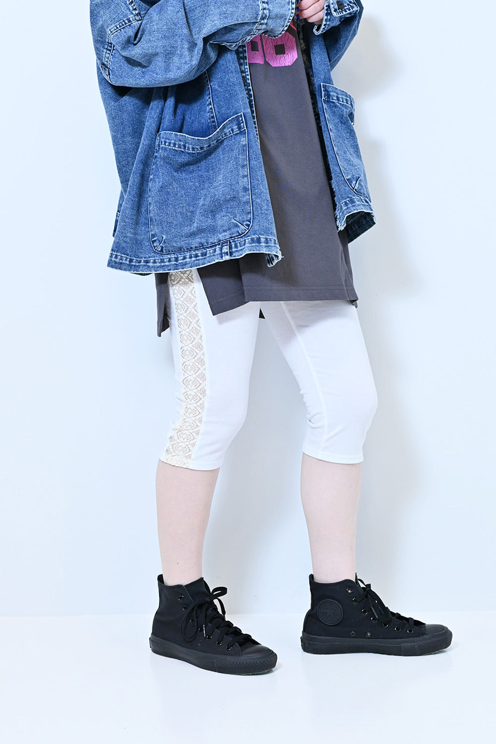 【charmmy】Side Lace Leggings