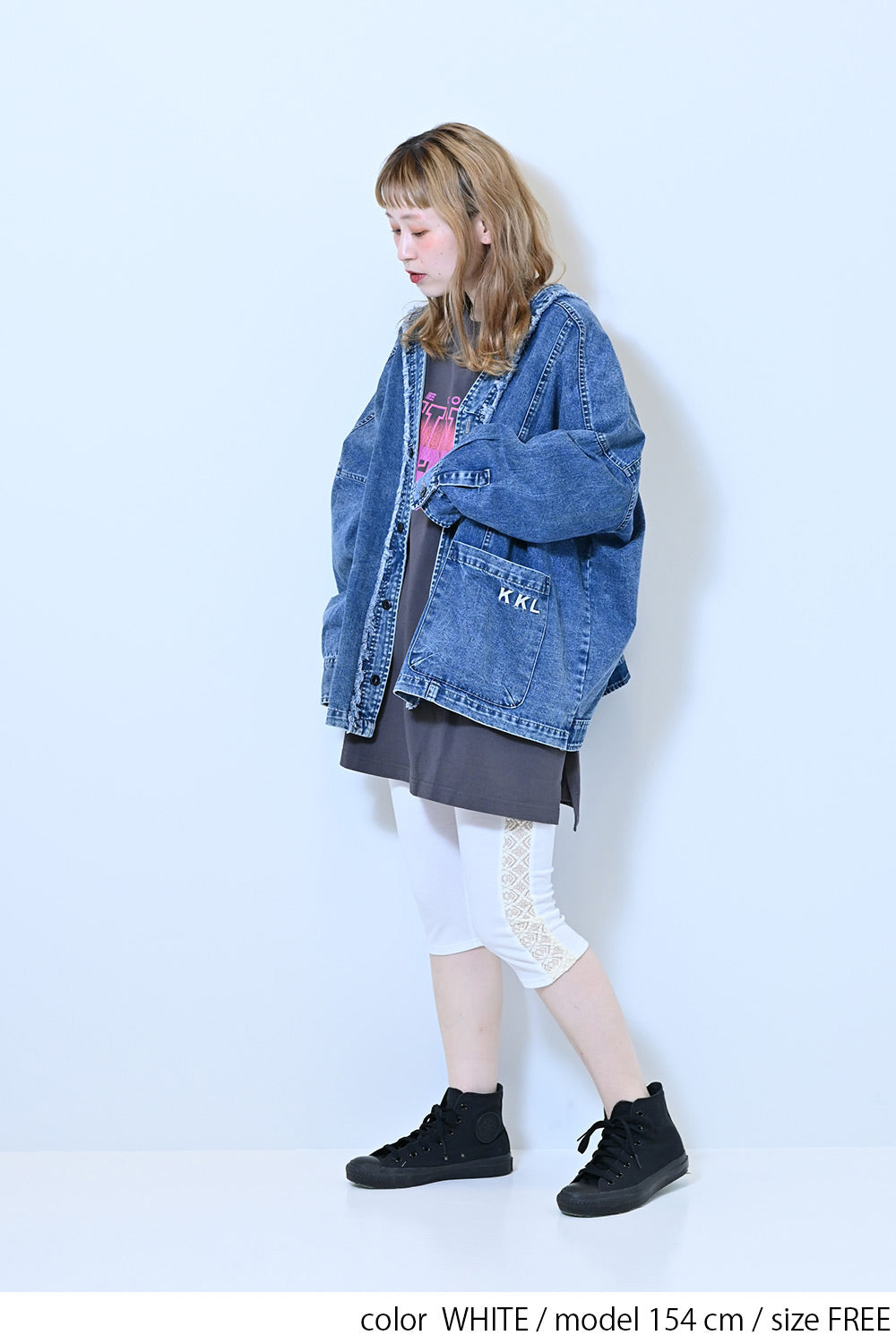 【charmmy】Side Lace Leggings