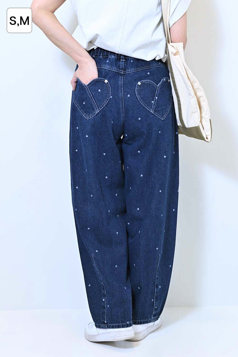 ≪SALE≫[charmmy] Heart Denim Pants