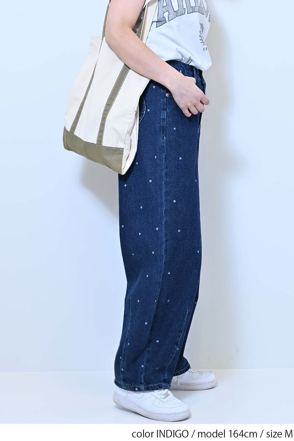 ≪SALE≫[charmmy] Heart Denim Pants