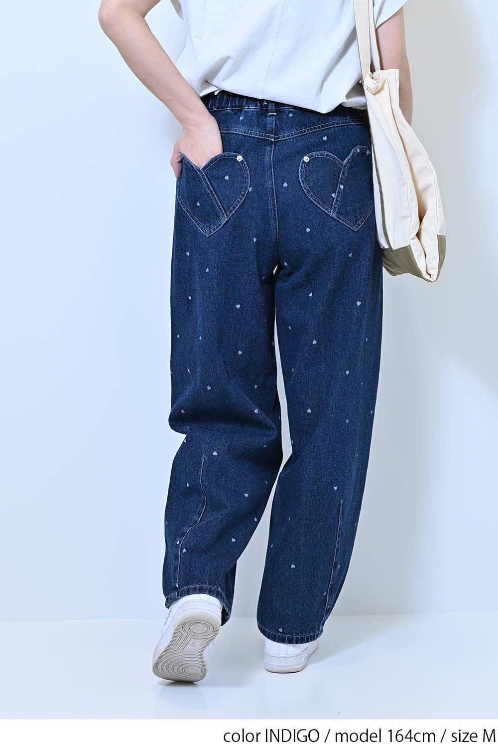 ≪SALE≫[charmmy] Heart Denim Pants