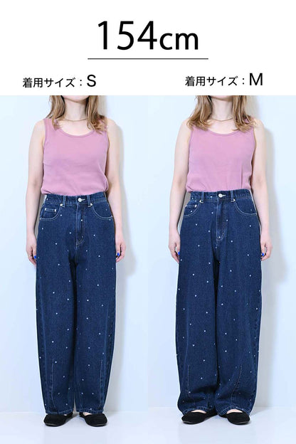 ≪SALE≫[charmmy] Heart Denim Pants
