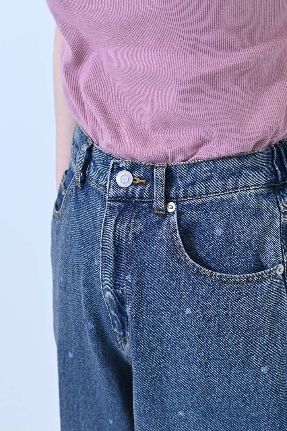 ≪SALE≫[charmmy] Heart Denim Pants