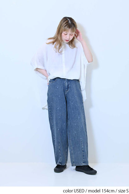 ≪SALE≫[charmmy] Heart Denim Pants