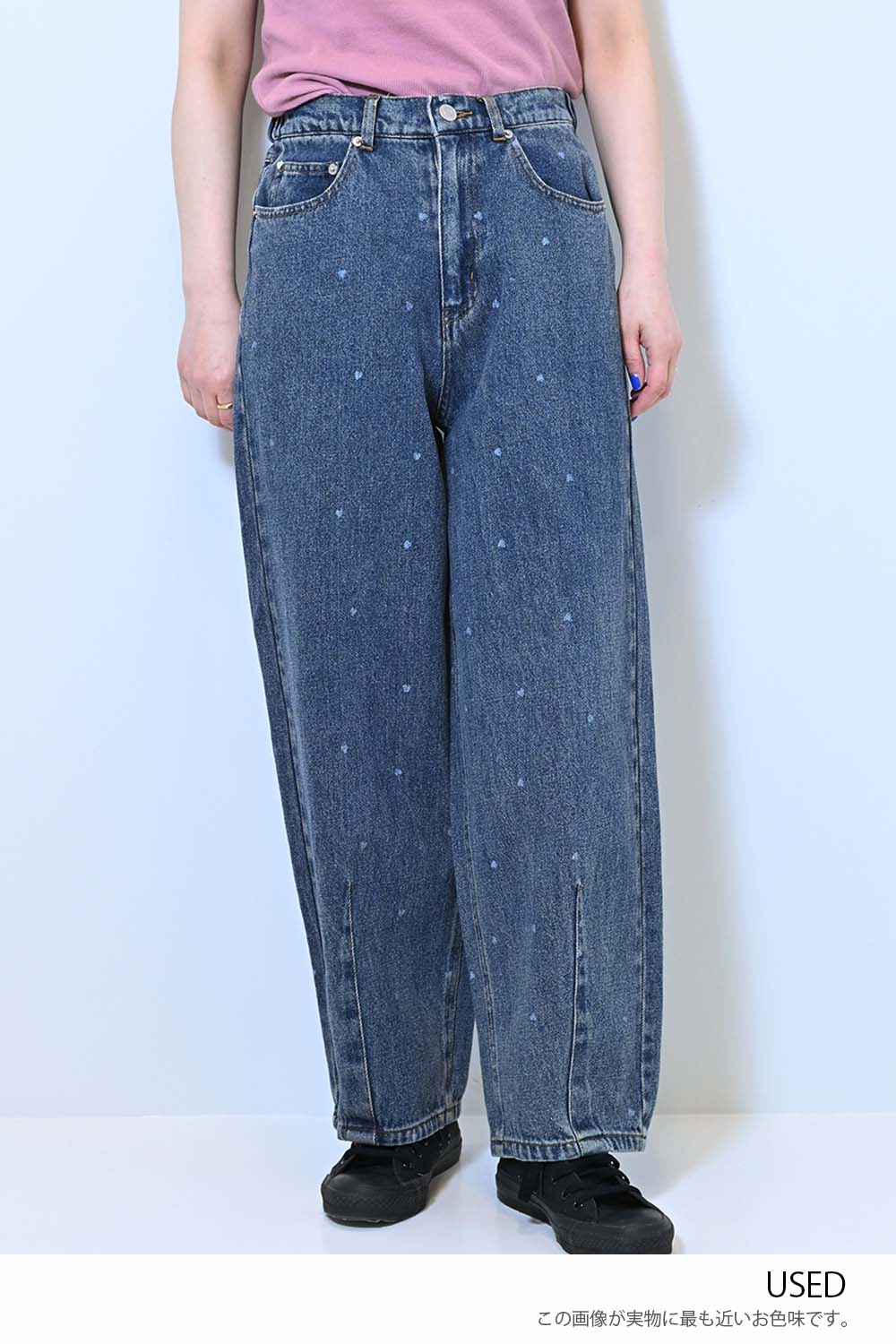 ≪SALE≫[charmmy] Heart Denim Pants