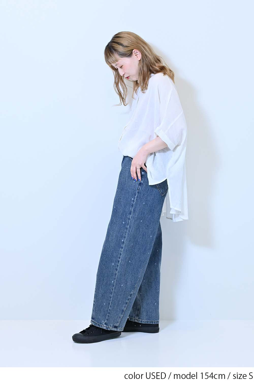 ≪SALE≫[charmmy] Heart Denim Pants