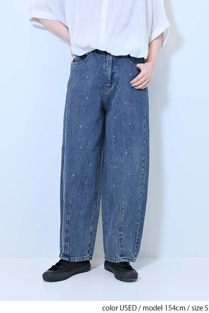 ≪SALE≫[charmmy] Heart Denim Pants