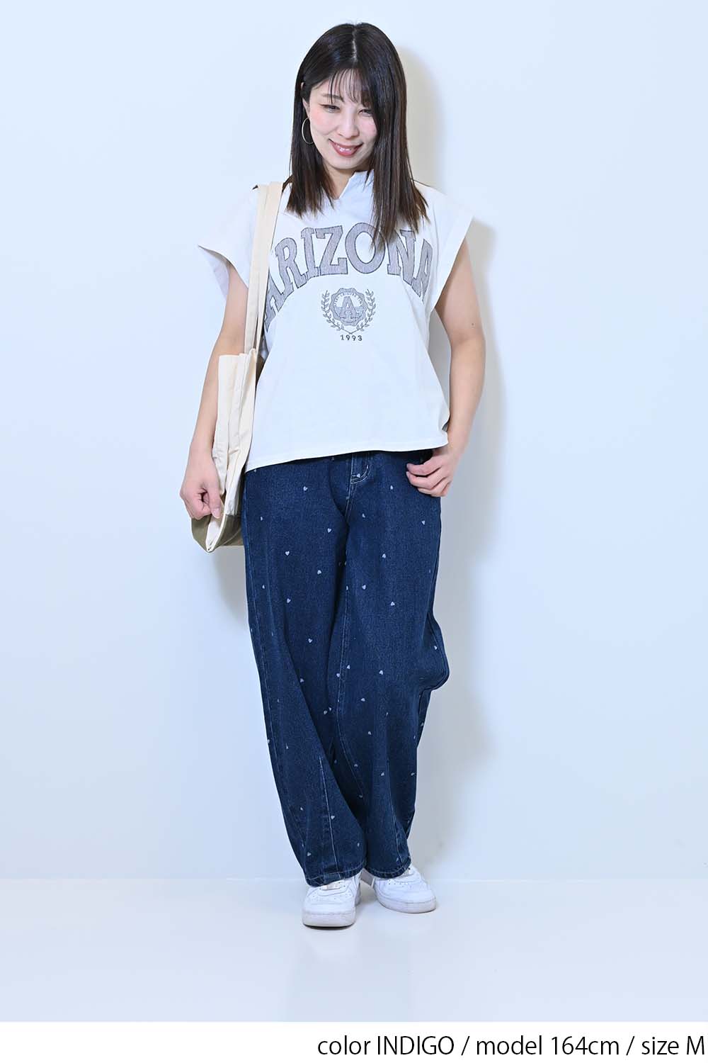 ≪SALE≫[charmmy] Heart Denim Pants