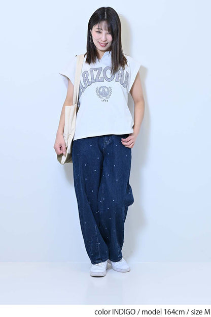 ≪SALE≫[charmmy] Heart Denim Pants