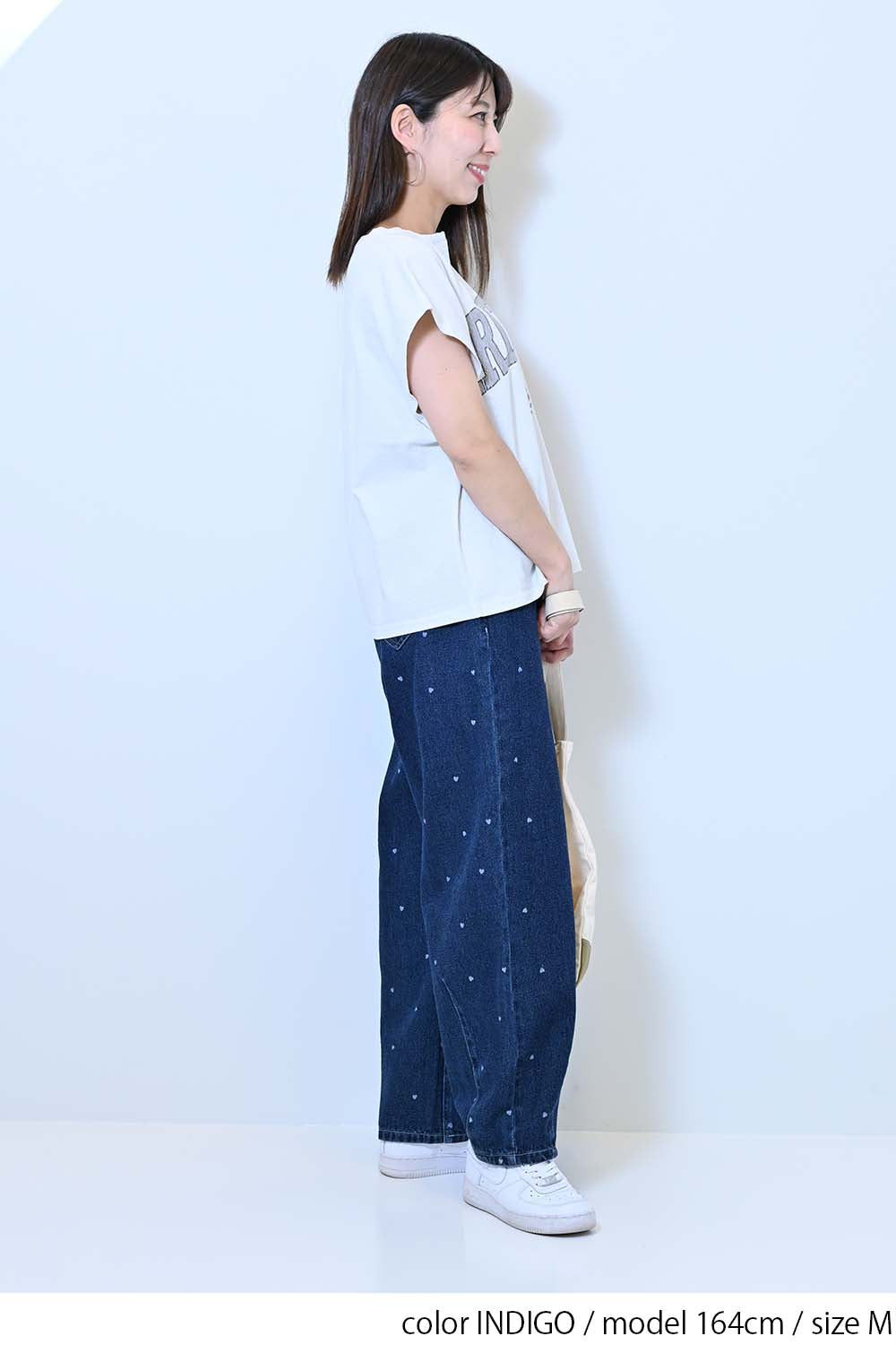 ≪SALE≫[charmmy] Heart Denim Pants