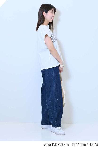 ≪SALE≫[charmmy] Heart Denim Pants