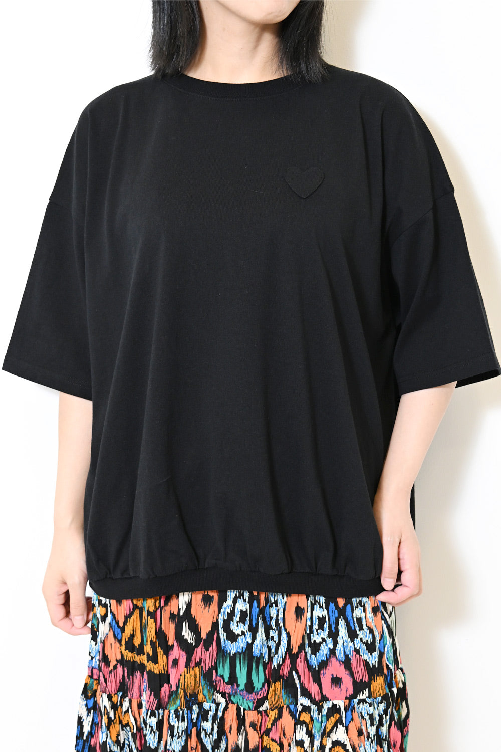 ≪SALE≫Heart Pocket Gathered Hem Pullover ②