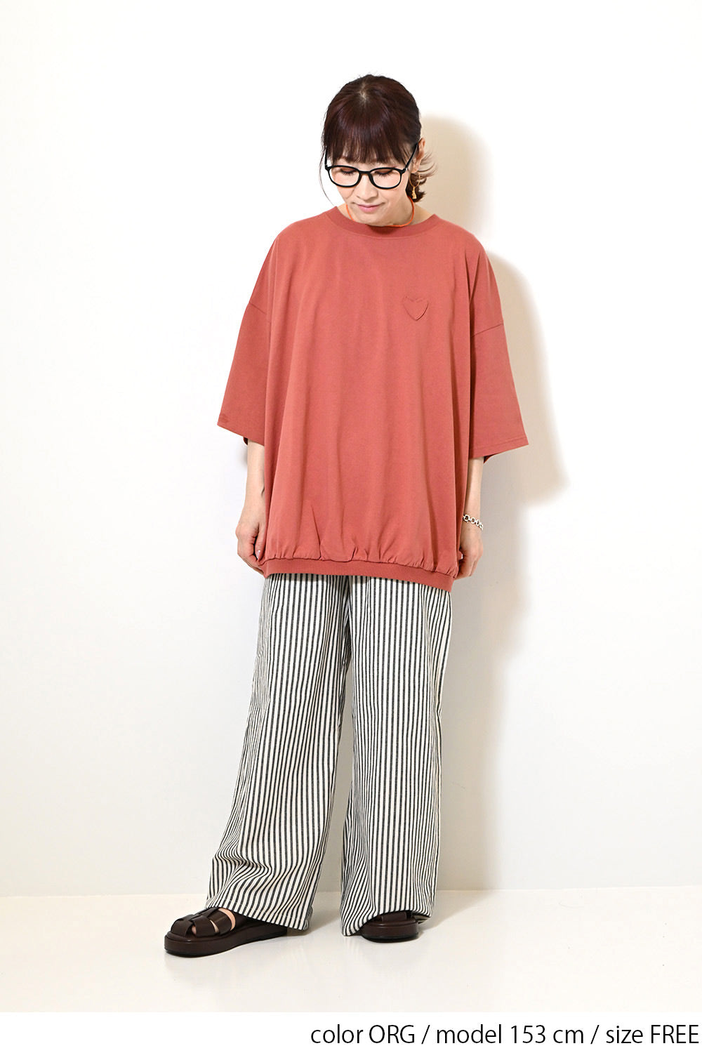 ≪SALE≫Heart Pocket Gathered Hem Pullover ②