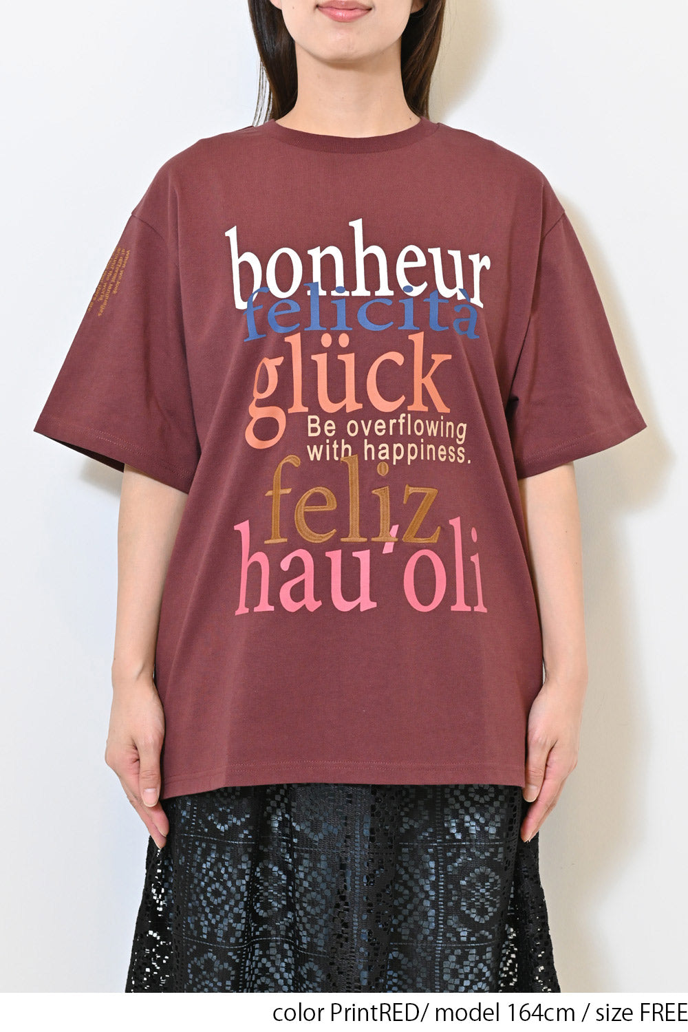 ≪SALE≫【charmmy】bonheur BIG TEE