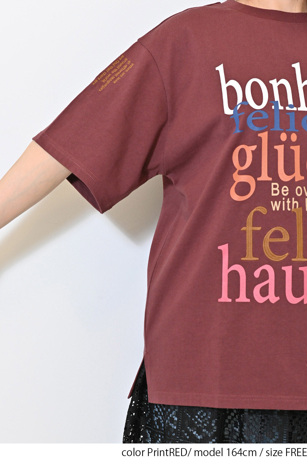 ≪SALE≫【charmmy】bonheur BIG TEE