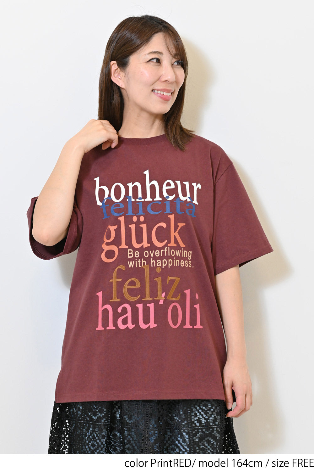 ≪SALE≫【charmmy】bonheur BIG TEE