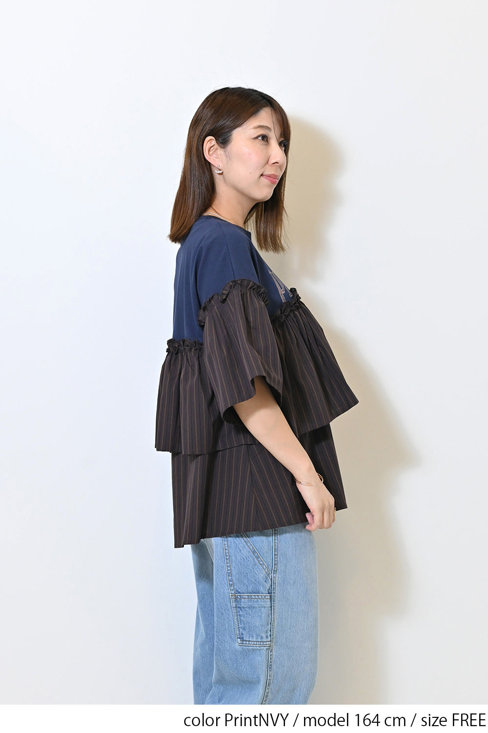【charmmy】PLEASED切替Tシャツ