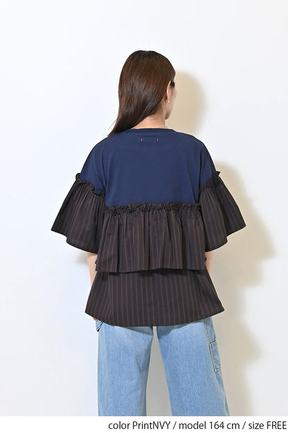 【charmmy】PLEASED切替Tシャツ