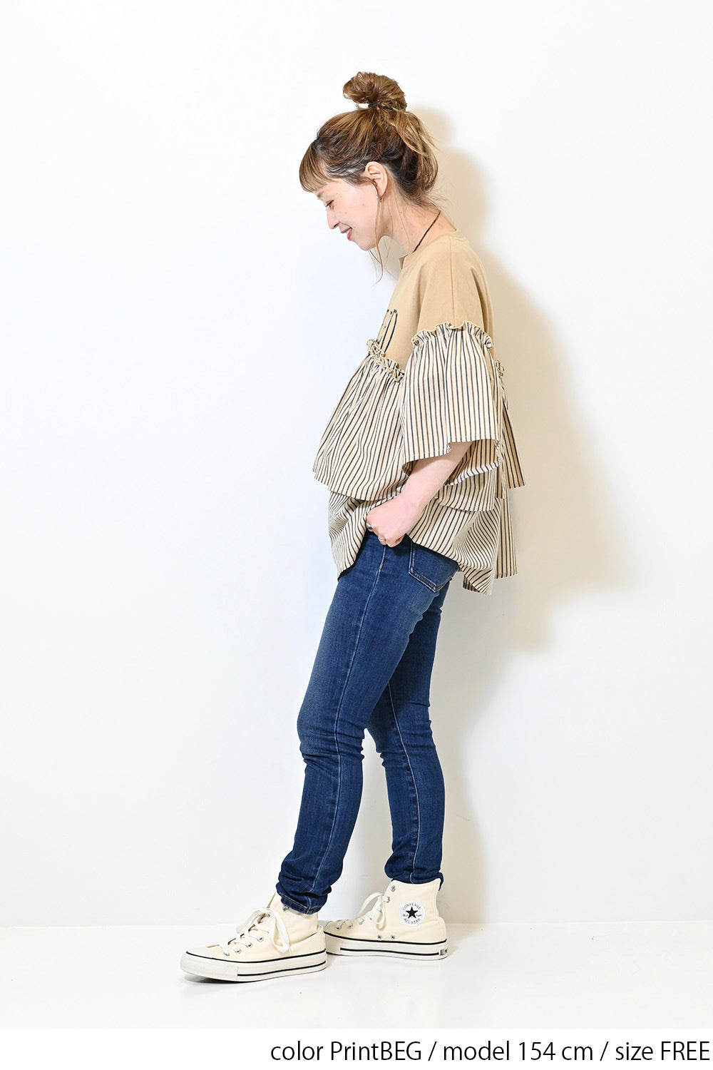 【charmmy】PLEASED切替Tシャツ