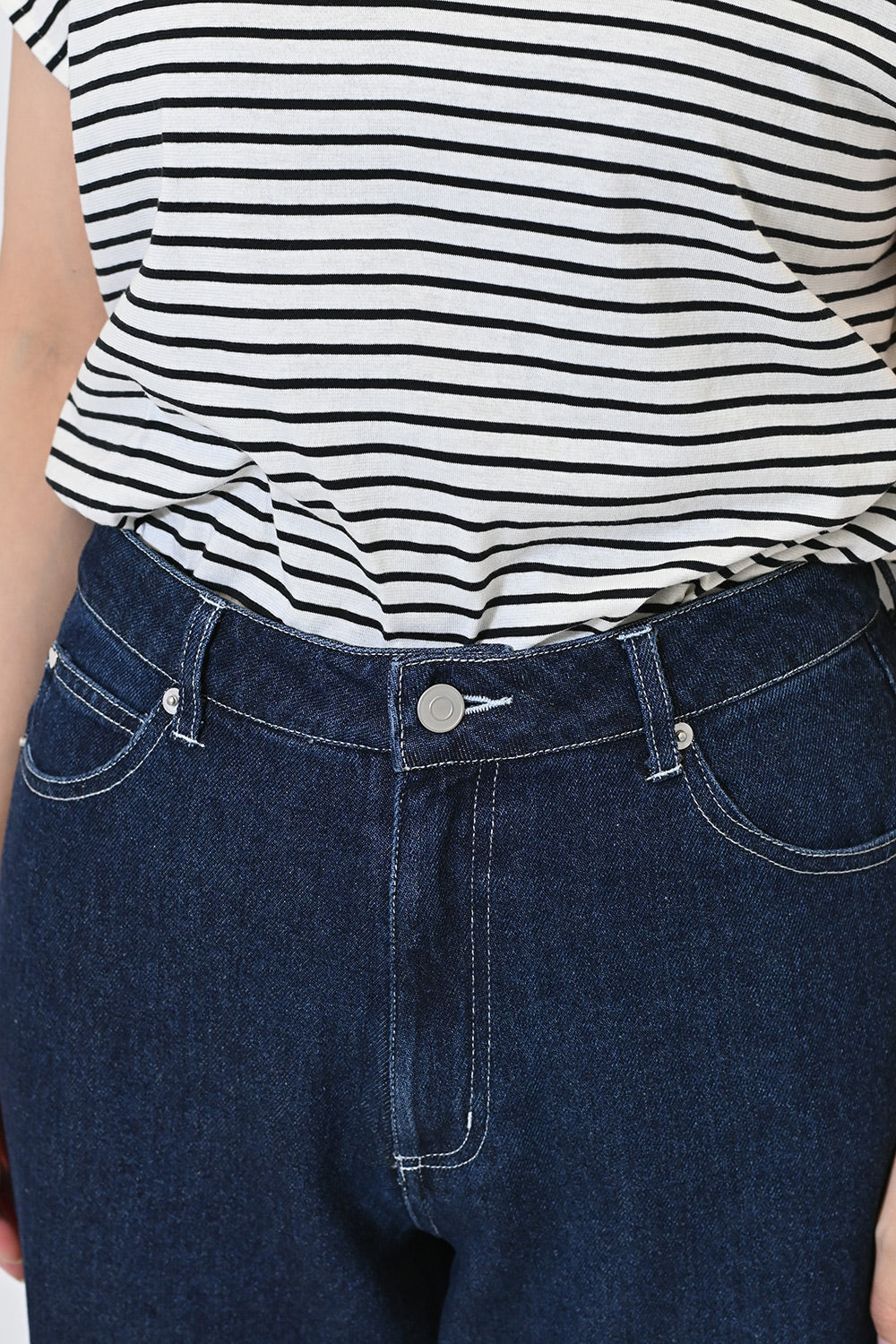 ≪SALE≫【charmmy】Heart Stitch Denim Pants