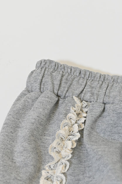 ≪SALE≫【charmmy】Lace Trim Straight Skirt