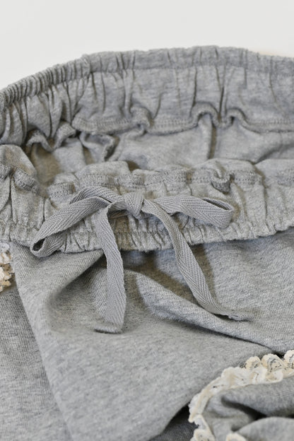 ≪SALE≫【charmmy】Lace Trim Straight Skirt