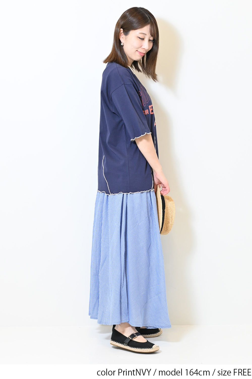 ≪SALE≫Panel Mellow College Tee