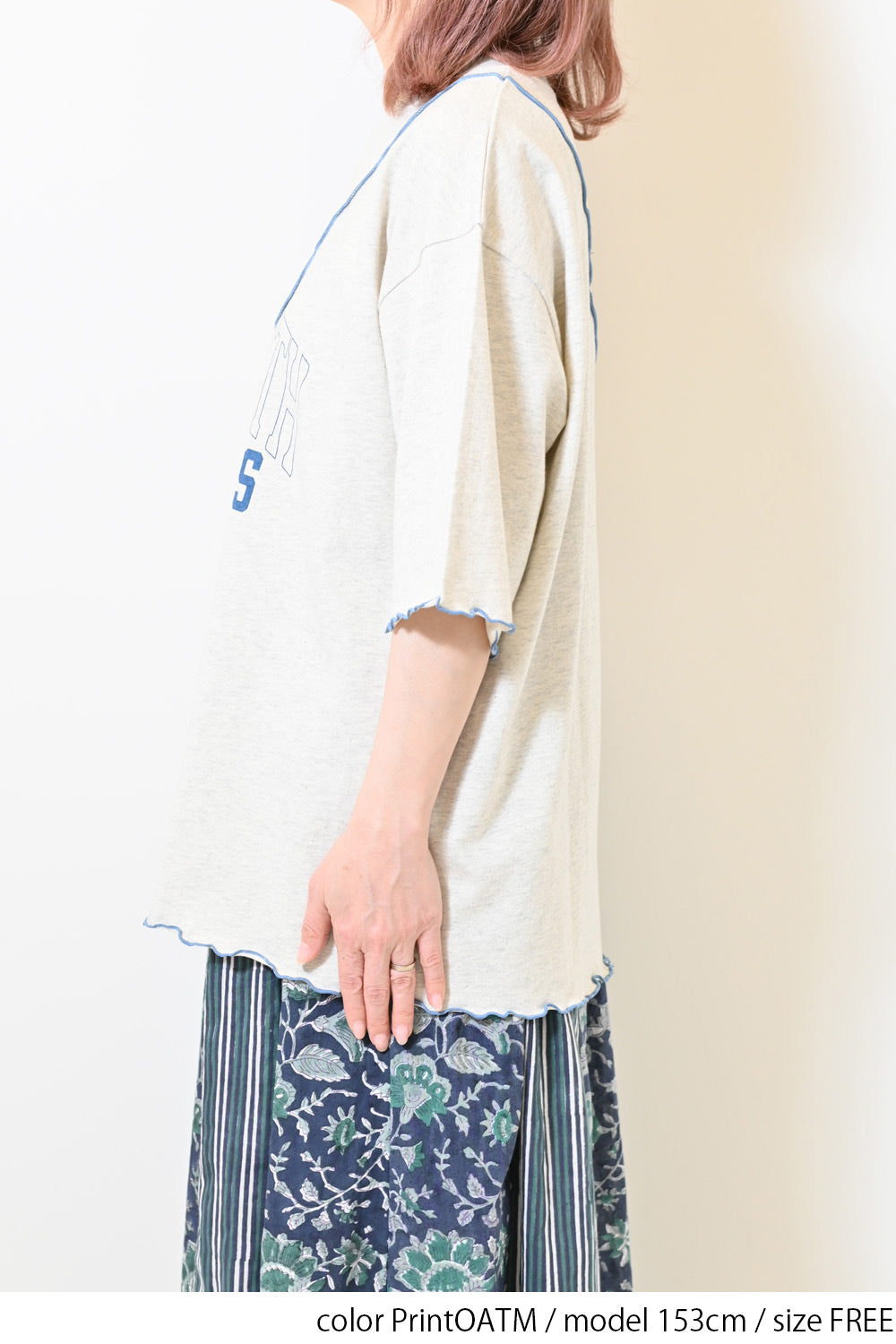 ≪SALE≫Panel Mellow College Tee