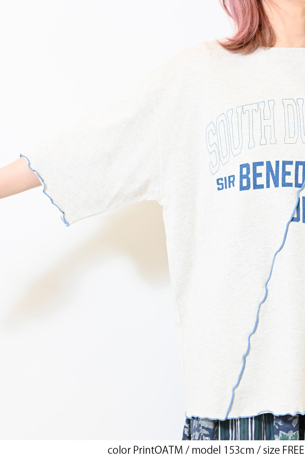 ≪SALE≫Panel Mellow College Tee