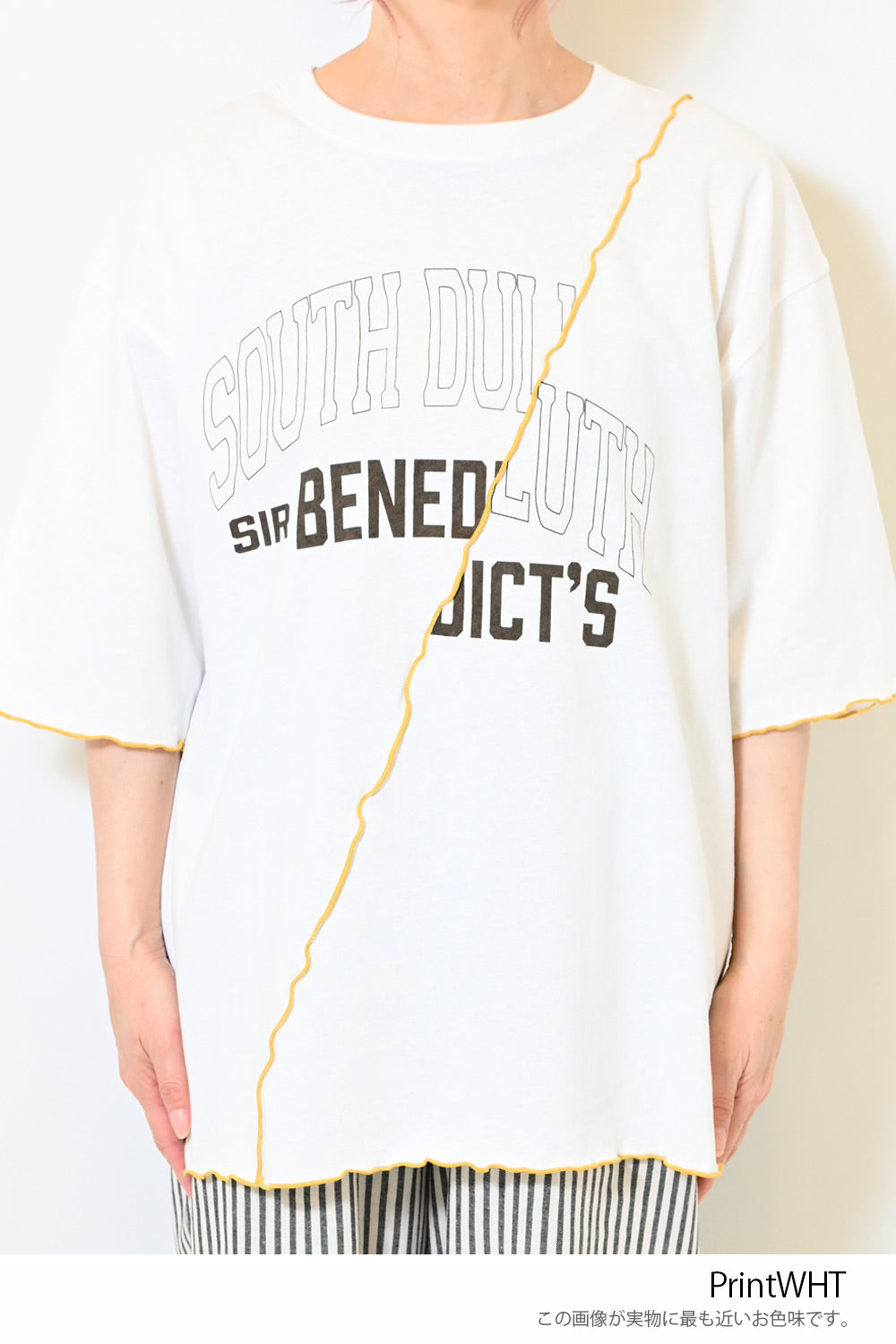 ≪SALE≫Panel Mellow College Tee