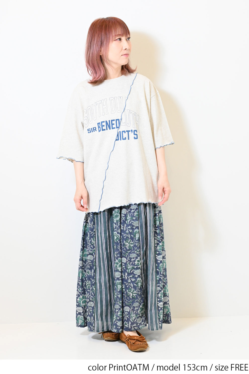 ≪SALE≫Panel Mellow College Tee