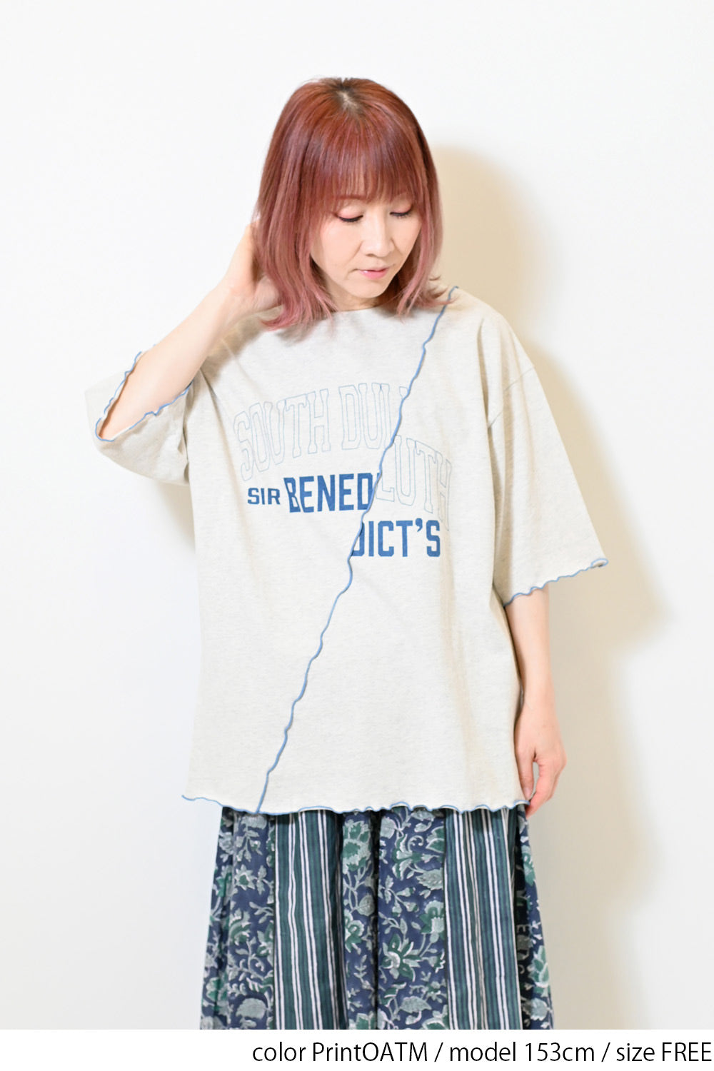 ≪SALE≫Panel Mellow College Tee