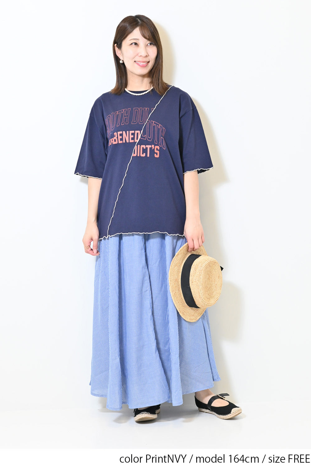 ≪SALE≫Panel Mellow College Tee