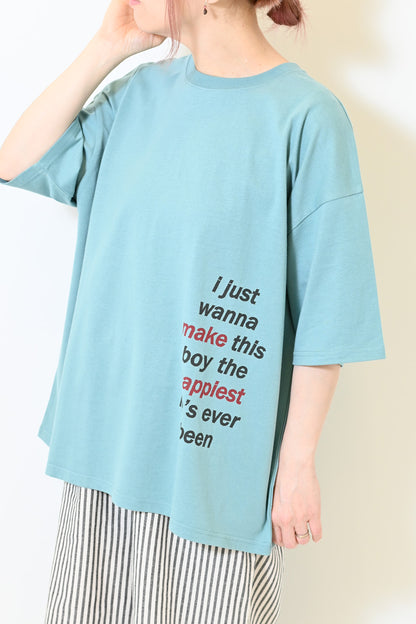 ≪SALE≫Side Logo Big Tee