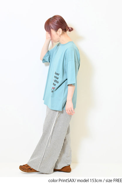 ≪SALE≫Side Logo Big Tee