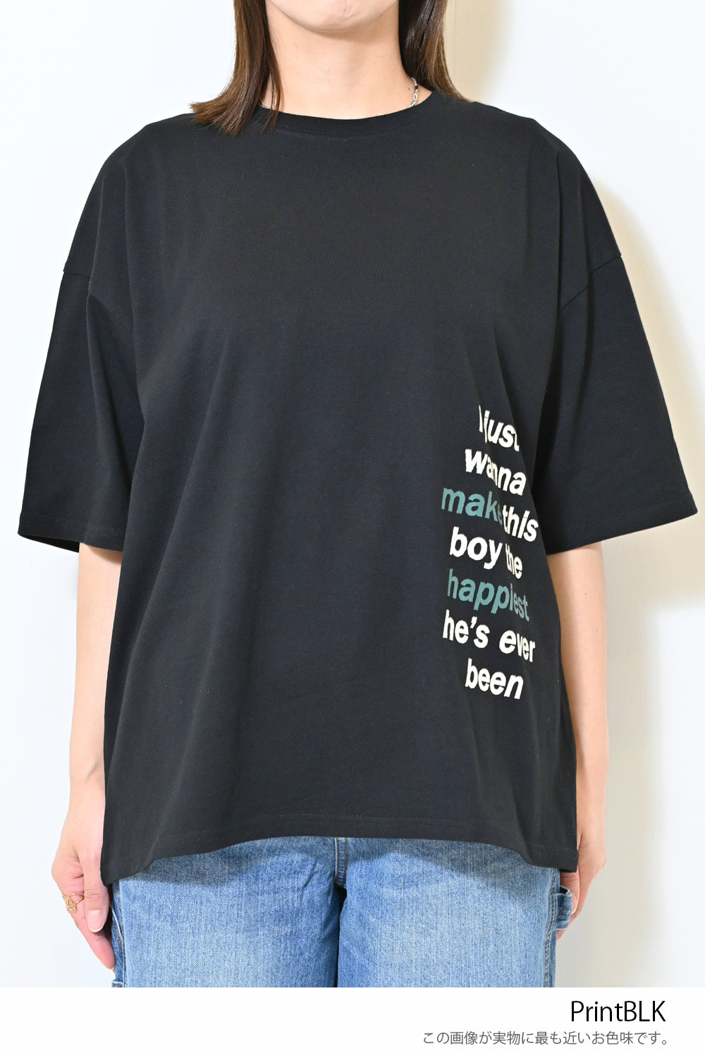 ≪SALE≫Side Logo Big Tee