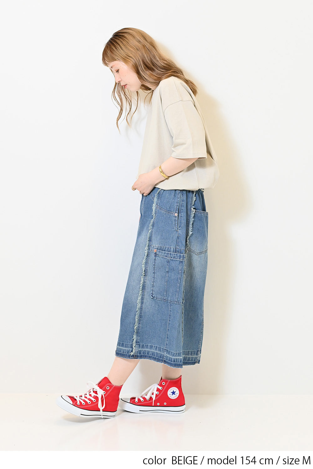 BEIGE / 154cm / M