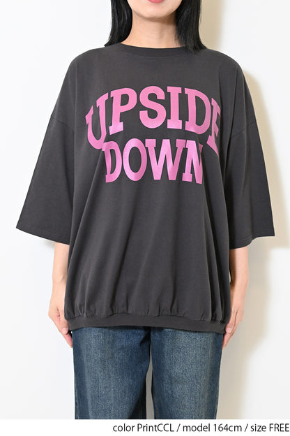 裾ギャザーCUPSIDEプルオーバー
