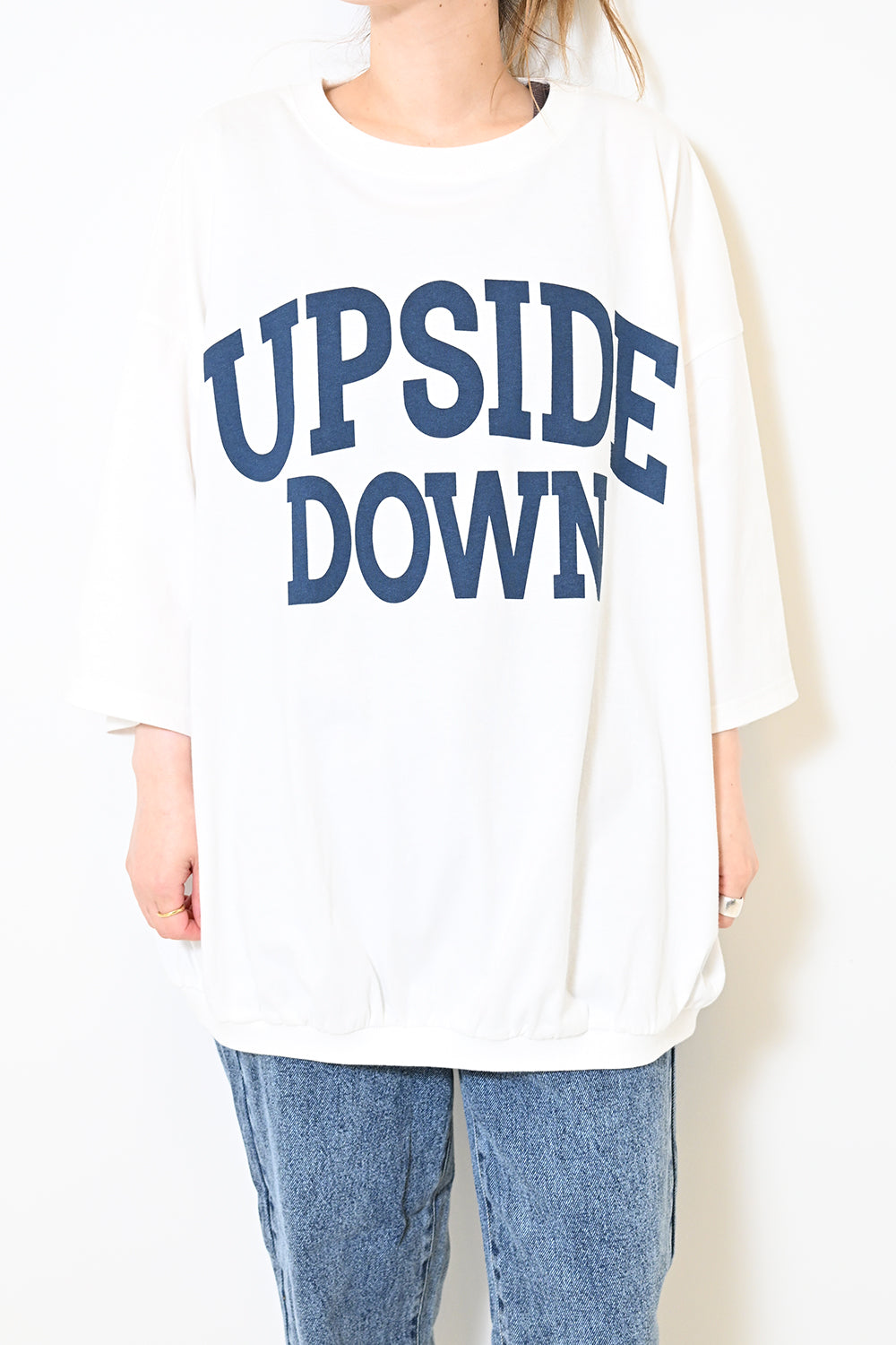 裾ギャザーCUPSIDEプルオーバー